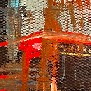 Bus Terminal 
oil on Canvas
Urban painting